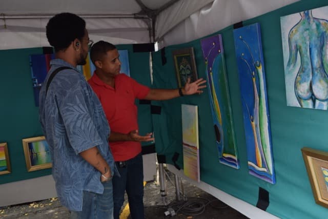Artist at work